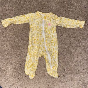 Carter's Yellow flower sleeper. Newborn